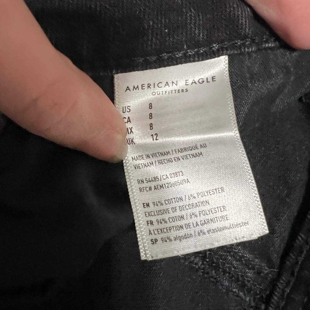 black american eagle size 8 denim skirt - Picture 2 of 3